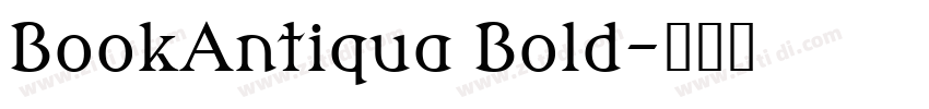 BookAntiqua Bold字体转换